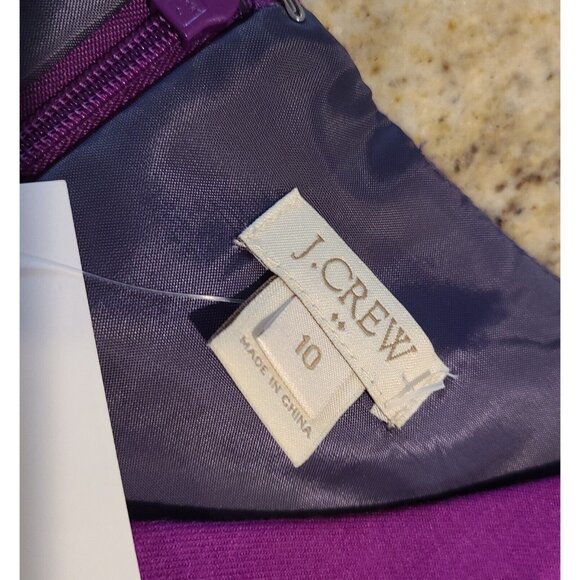 Lot of 2 J. Crew Size 10 Sleeveless Pleated Wool Blend Lined Dress 1 is New! - Picture 8 of 16